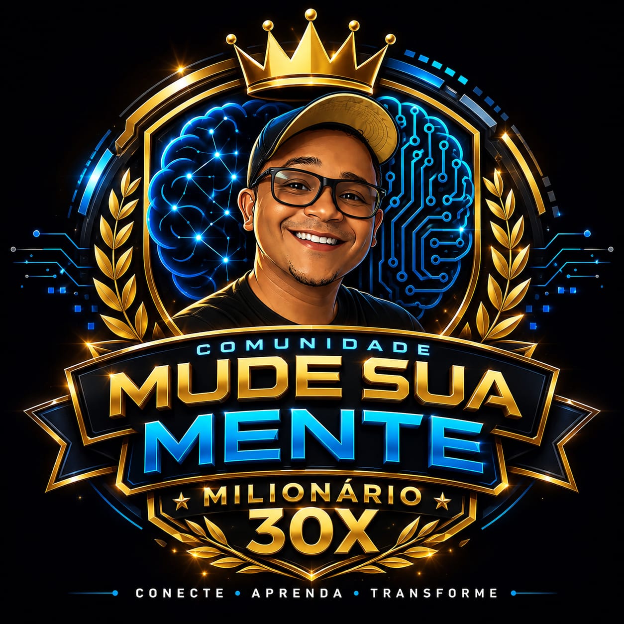 Selo Comunidade Mude Sua Mente Milionário 30X com o Professor Fagner